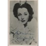 Bebe Daniels signed 6x4 black and white vintage photo. Good condition. All autographs come with a