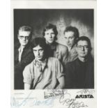 Blues Band signed 8x6 Promo Flyer signatures include Paul Jones, Gary Fletcher, Rob Townsend, Dave