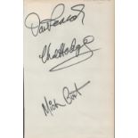 Chas and Dave multi signed 12x8 album signed by all three members of the group Chas Hodges, Dave