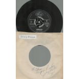 Johnny Preston signed record sleeve includes Mercury Records 45rpm Running Bear. Good condition. All