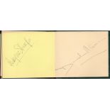 Small autograph book. Includes signatures of Georgina Parkinson, Deanne Berscma, Stanley Holden,