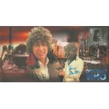 Tom Baker signed Doctor Who FDC. Postmark Cosmo place 12 Oct 02 and 1 stamp. Cover number 239/