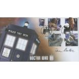 Tom Baker signed Doctor Who FDC. Includes 2 postmark 26/3/2013 First day of issue and 5 stamps.