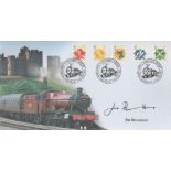 Jim Broadbent signed Harry Potter FDC. 3 Postmarks 17th July 2007, with 5 stamps. Cover number 1/52.