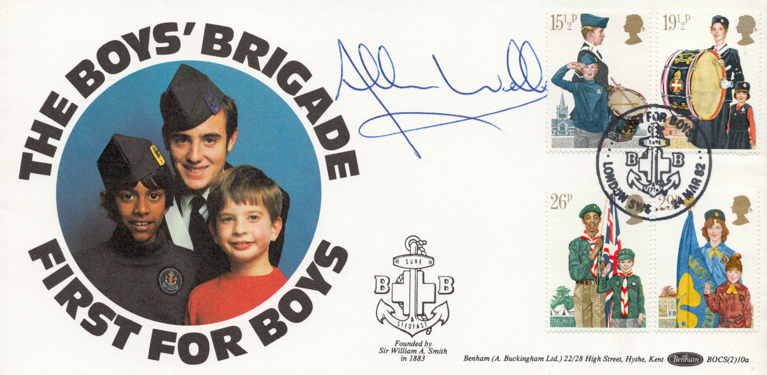 Athletics Alan Wells signed The Boys Brigade First for Boys Benham FDC pm First For Boys London