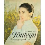 Margot Fonteyn Signed Bookplate attached to Keith Money Book Titled Fonteyn- Making of a Legend.