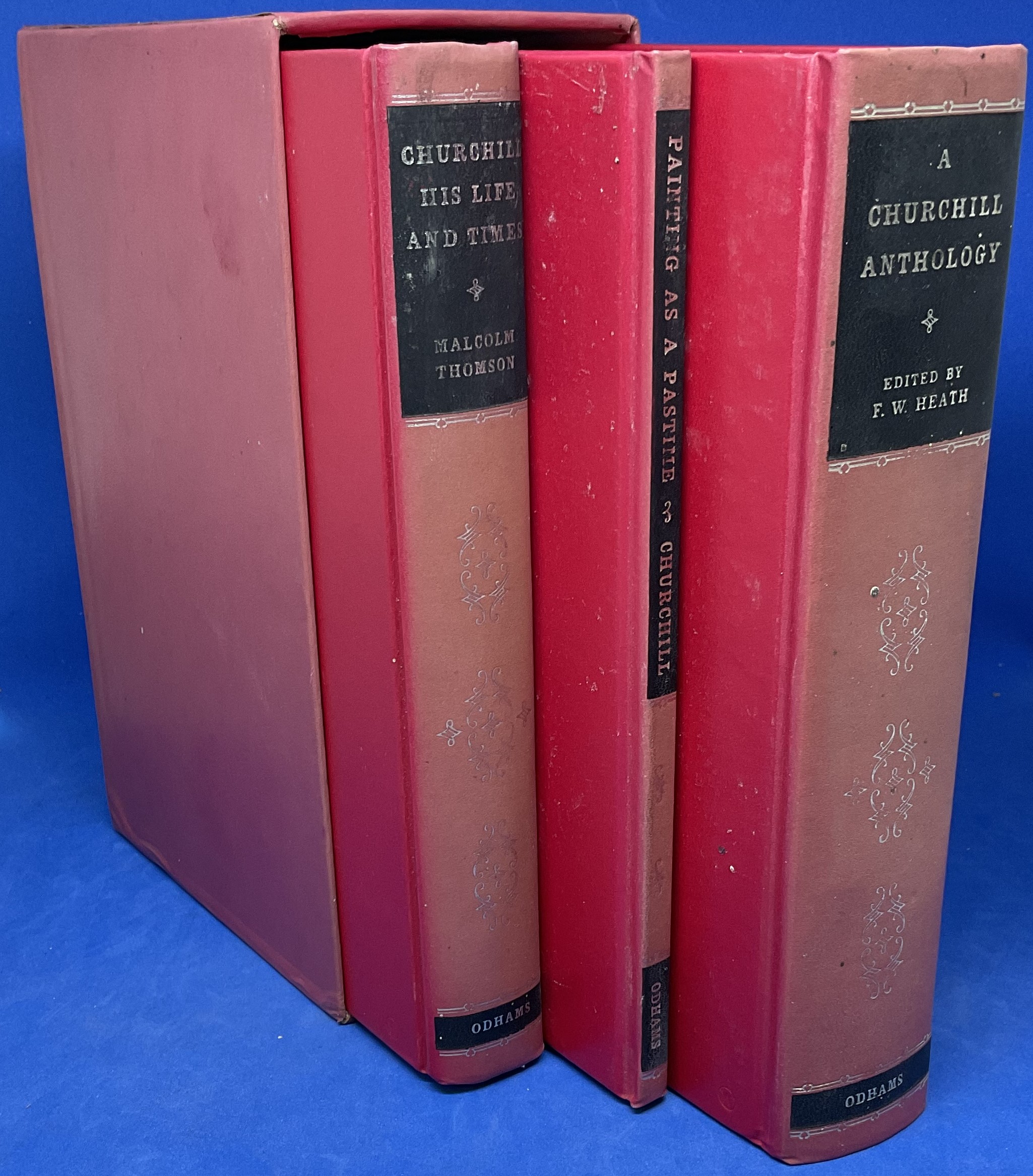 Winston Churchill Book Collection of 3 Books. A Churchill Anthology Hardback Book, Churchill, His