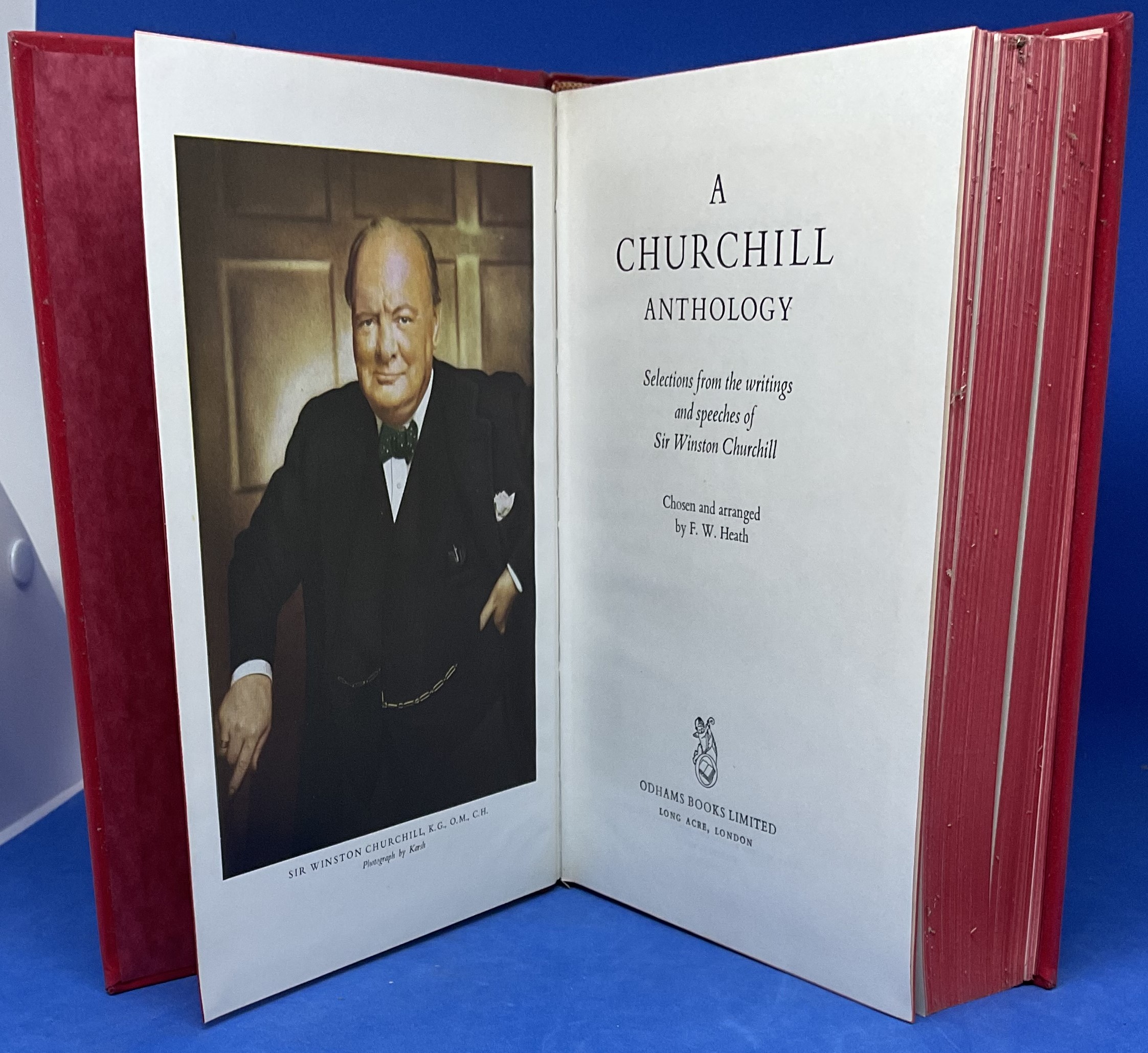 Winston Churchill Book Collection of 3 Books. A Churchill Anthology Hardback Book, Churchill, His - Image 4 of 4