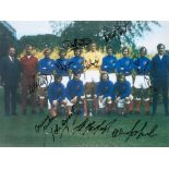 Autographed Rangers 8 X 6 Photo colour, Depicting A Wonderful Image Showing The 1972 European Cup