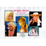 Brigitte Bardot Signed 16 x 12 inch Limited Edition Colour Poster. 39 of 50 Posters Signed.
