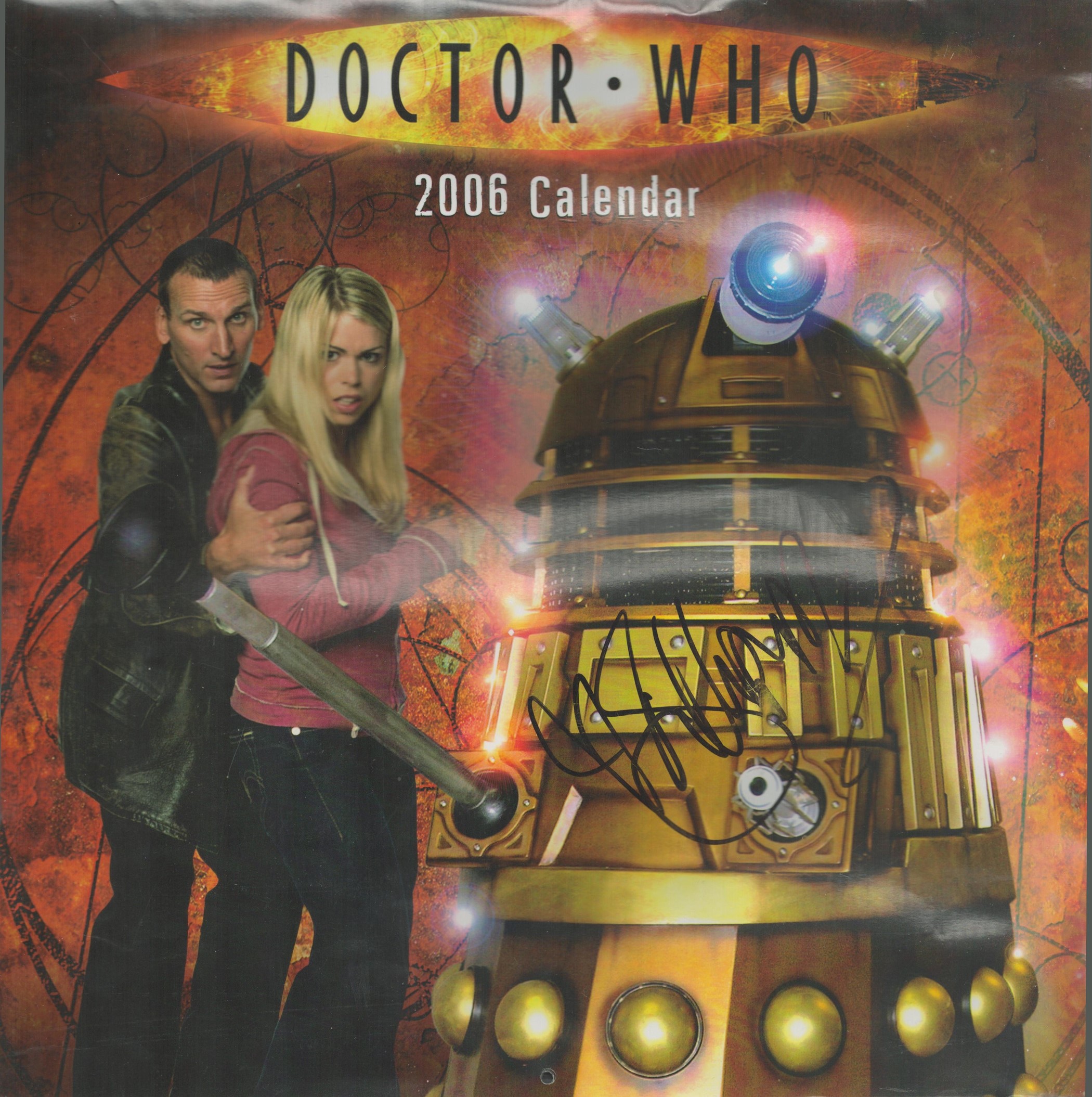 Billie Piper signed Doctor Who 2006 calendar. Piper is an English actress and former singer. She