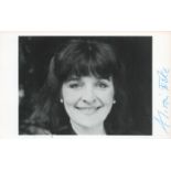 Actor, Alison Fiske signed 6x4 black and white photograph. Fiske (2 August 1943 - 26 July 2020)