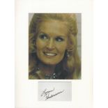 Singer and TV Icon, Lynn Anderson mounted signature piece, overall size 16x12. This beautiful item