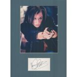 Actor, Vanessa Williams mounted signature piece. This beautiful item features a colour photo and a