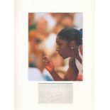 Athletics, Gwen Torrence mounted signature piece. This beautiful item features a colour photo and