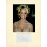 Actor Jennifer Ellison 16x12 overall mounted signature piece includes signed album page and stunning