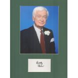 Actor, Buddy Ebsen mounted signature piece, overall size 16x12. This beautiful item features a