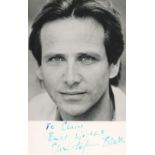Actor, Christopher Blake signed 6x4 black and white photograph dedicated to Claire. Blake (23 August