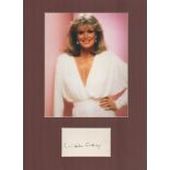 Actor, Linda Evans mounted signature piece, overall size 16x12. This beautiful item features a