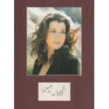 Singer, Amy Grant mounted signature piece, overall size 16x12. This beautiful item features a colour