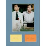 Actors Tony Randall and Jack Klugman 16x12 overall mounted Odd Couple signature piece. Includes