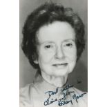 Actor, Hilary Mason signed 6x4 black and white photograph dedicated to Claire. Mason (4 September