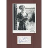 Actor, Juliette Binoche mounted signature piece, overall size 16x12. This beautiful item features