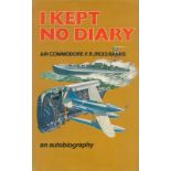 WW2 Air Commodore F R (ROD) Banks Hand signed book Titled I Kept No Diary Signed on first page dated