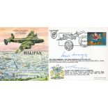 WW2 ACM Sir Lewis Hodges and Flt Lt WFO Thompson Signed Halifax FDC. 393 of 550 Covers Issued.