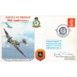 WW2 RAF Wg Cdr Jack Rose DFC BOB Pilot Signed Battle of Britain 50th Anniversary FDC. 72 of 85