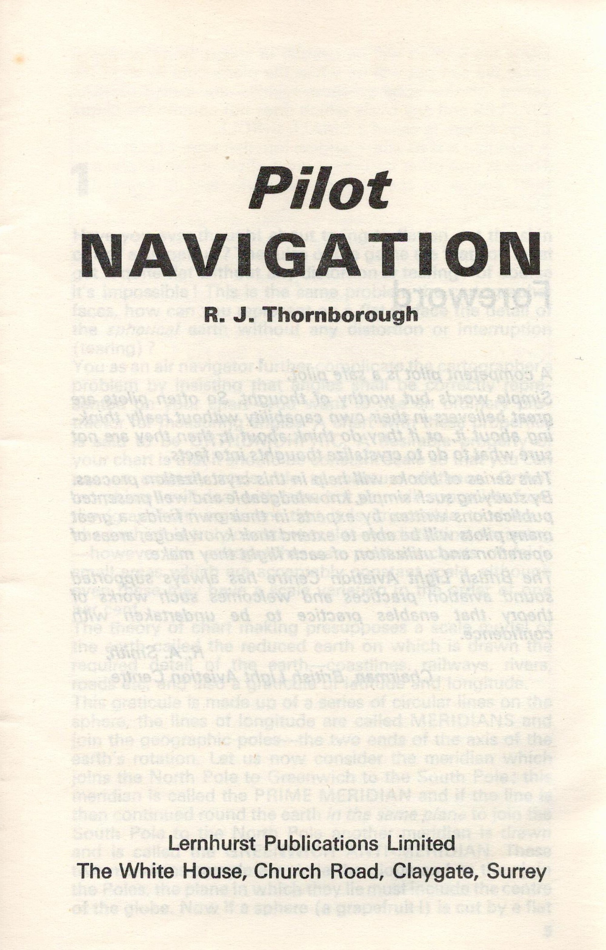 WW2 Two Information Booklets, Pilot Navigation by RJ Thornborough and Pilot Flying Facts by David - Image 2 of 3