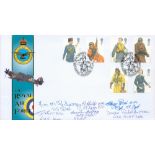 WW2 RAF 6 Signed the Royal Air Force FDC. Signatories Include Harry Irons, Douglas Radcliffe, Ed
