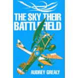 WW2 Audrey Grealy Hand signed; First Edition book Titled The Sky Their Battlefield A WW2 Paperback