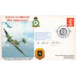 WW2 RAF AVM Harold Bird Wilson Signed Battle of Britain 50th Anniversary FDC. 69 of 85 Covers