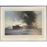WW2 Ralf Wykes Sneyd (Prince Andrews CO) Signed Sea King Rescue Colour Print by Robert Taylor.