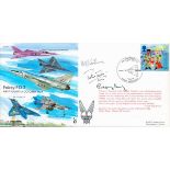 RAF Peter Twiss, Godfrey Lovell and Harold Colliver Signed Fairey FD2 1st Flight 6/10/54 FDC. 147 of