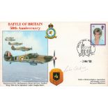 WW2 RAF Flt Lt Mike Croskell BOB Pilot Signed Battle of Britain 50th Anniversary FDC. 1 of 1