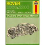 Rover 2000 and 2200 Haynes Owners Workshop Manual by J H Haynes 1980 Fourth Edition Hardback Book