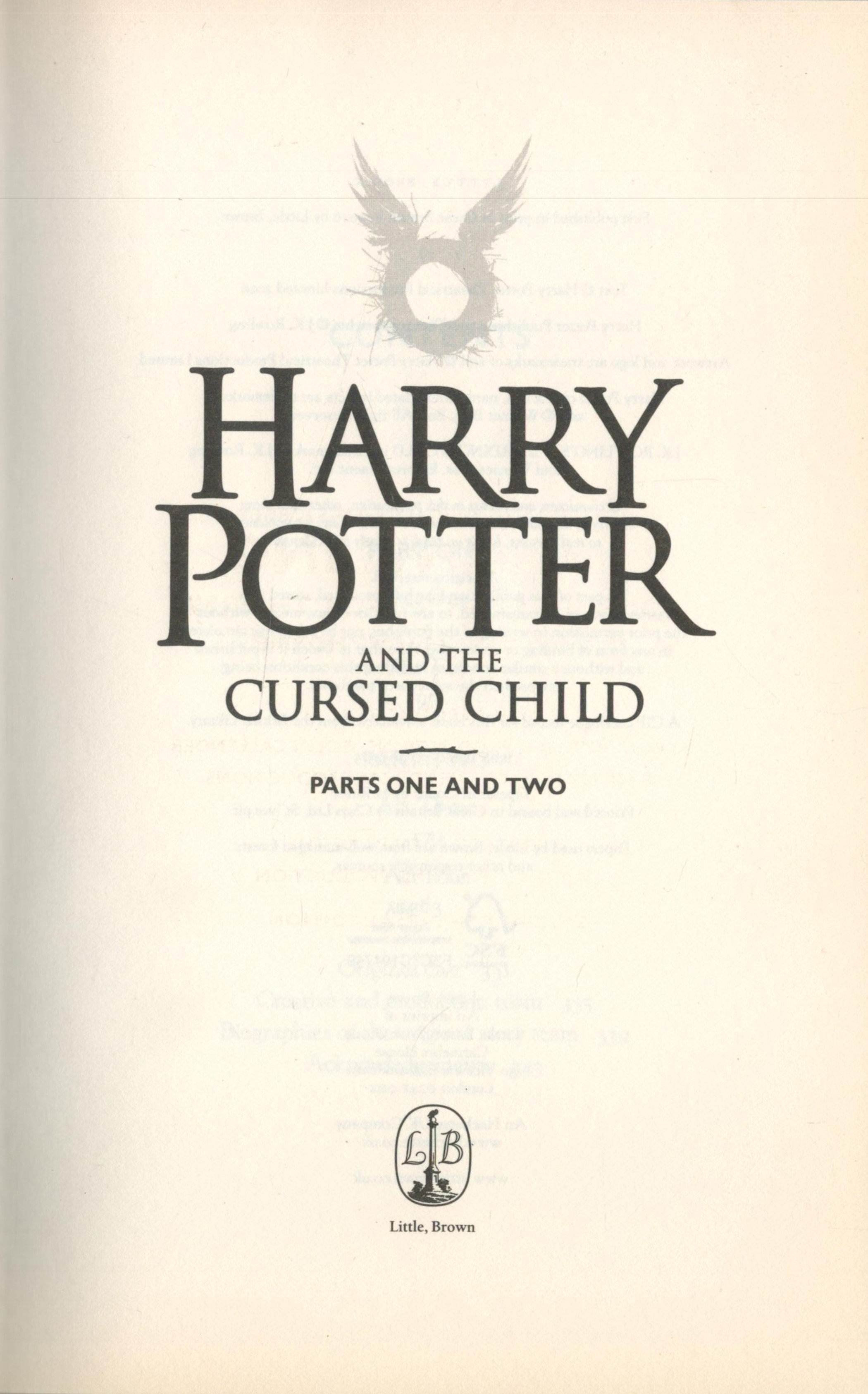 Harry Potter and The Cursed Child parts one and two by John Tiffany and Jack Thorne based on an - Image 2 of 3