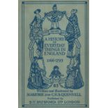 A History Of Everyday Things in England 1066 1799 by M and C H B Quennell 1945 Eighth Edition