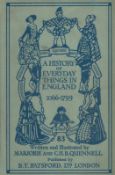 A History Of Everyday Things in England 1066 1799 by M and C H B Quennell 1945 Eighth Edition