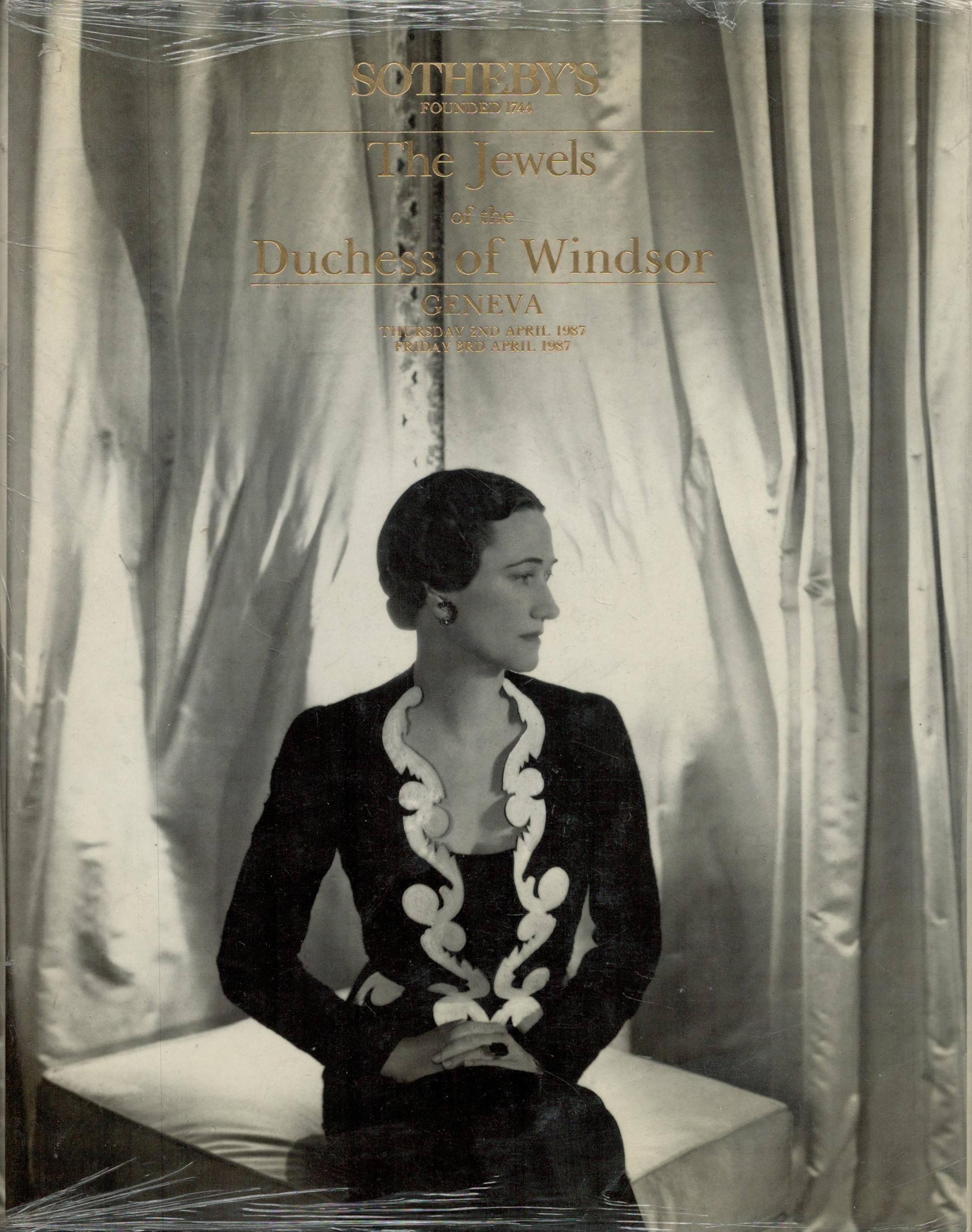 The Jewels of the late Duchess of Windsor 1987 First Edition Hardback Book Catalogue published by