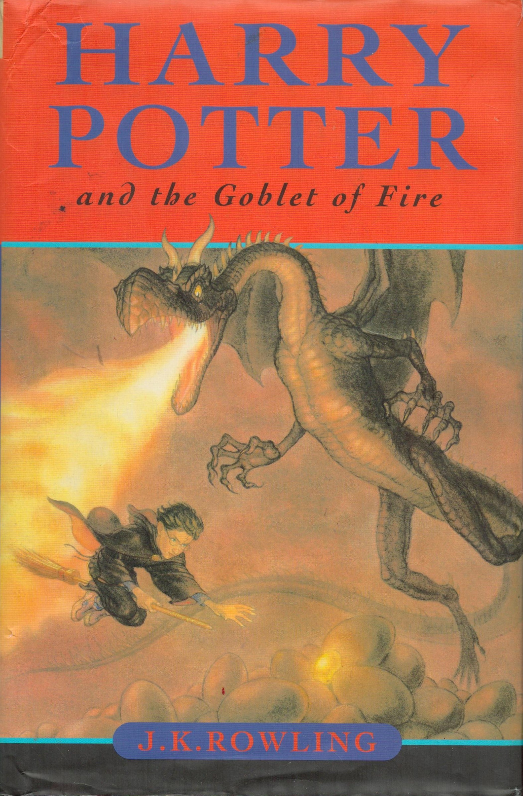 Harry Potter and The Goblet of Fire by J K Rowling 2000 First Edition Hardback Book with 636 pages