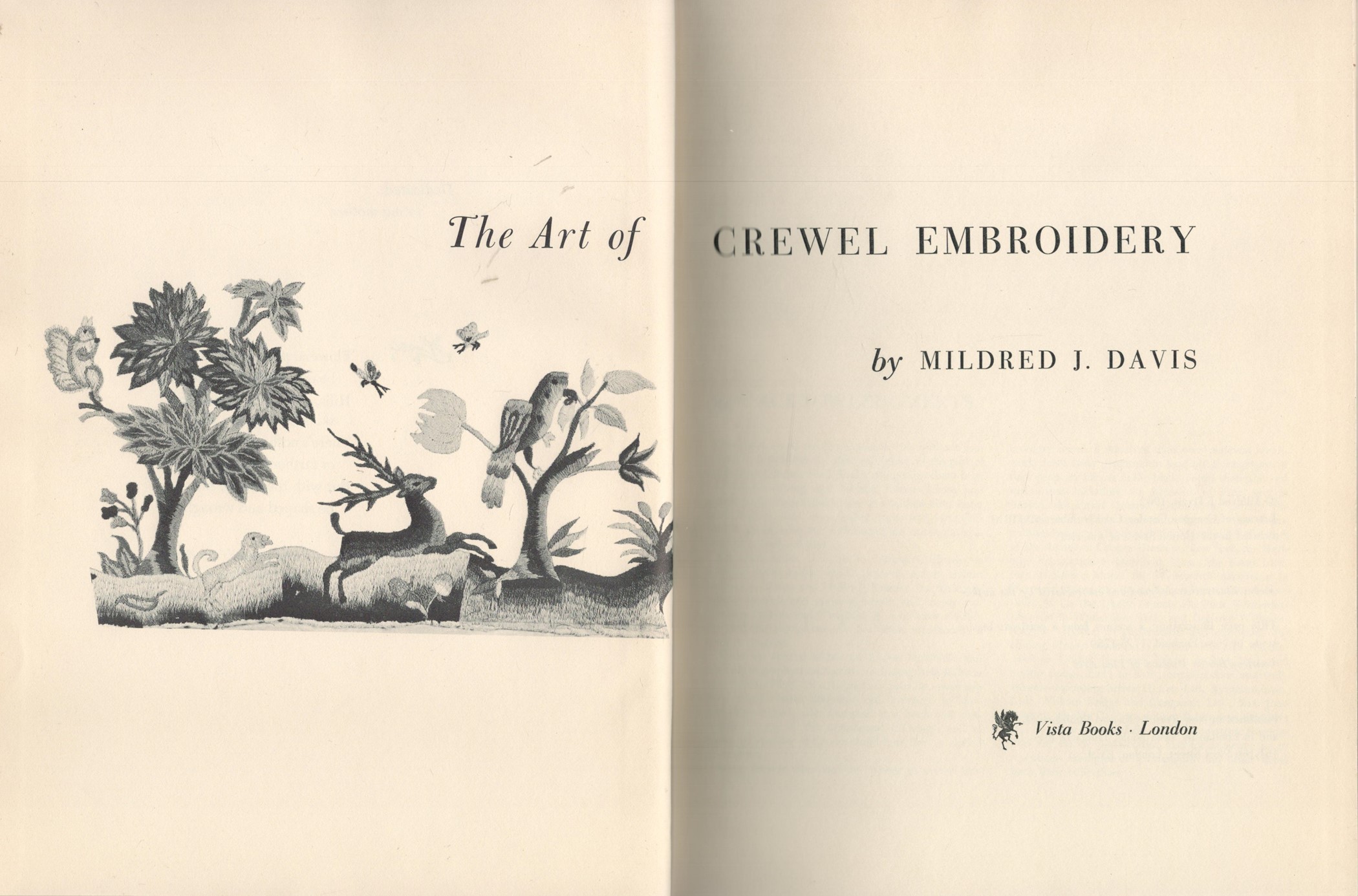 The Art of Crewel Embroidery by Mildred J Davis 1962 First Edition Hardback Book with 224 pages - Image 2 of 3