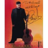 Paul Carrack, British Singer Songwriter, 10x8 inch Signed Photo. Good condition. All autographs come