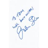 John Glenn, James Bond Film Director, Signed White Card. Good condition. All autographs come with