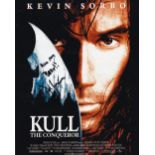 Kevin Sorbo, Kull Actor 10x8 inch Signed Promo Photo. Good condition. All autographs come with a