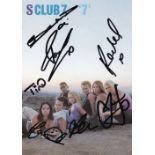 S Club 7, Chart Topping Group, 6x4 inch Fully Signed Photo. Good condition. All autographs come with