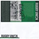 Neil Back, England Rugby Union World Cup Winner, Signed Rugby FDC. Good condition. All autographs