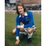 Frank Worthington, Leicester City FC, 10x8 inch Signed Photo. Good condition. All autographs come